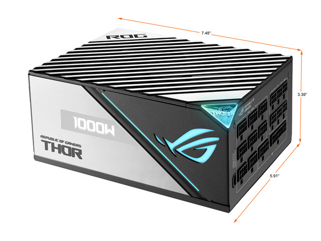 ASUS ROG Thor 1000W 80+ Platinum Fully Modular (ROG-THOR-1000P2-GAMING), picture 2